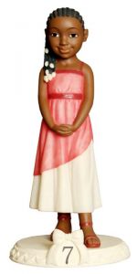 Birthday Girl: Age 7 African American Figurine