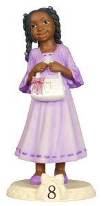 Birthday Girl: Age 8 African American Figurine