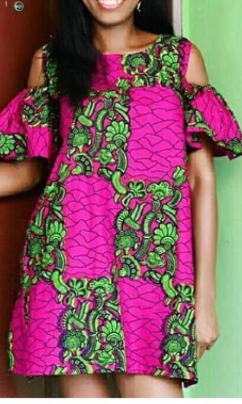 pink ankara dresses