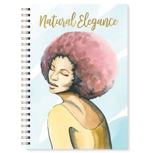 Natural Elegance African American Spiral Journal