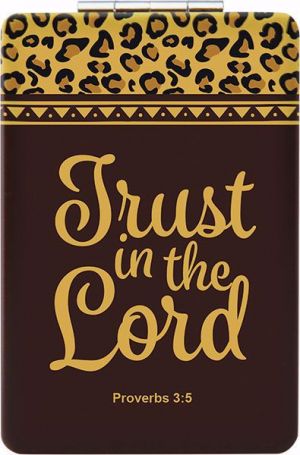 Trust in the Lord Afrocentric Compact Mirror