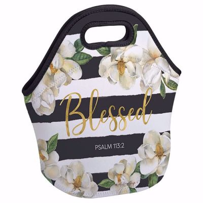 Blessed Magnolia Flowers Insulated Lunch Bag