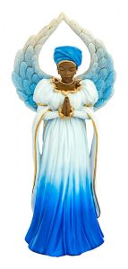Serenity Angel in Blue African American Figurine