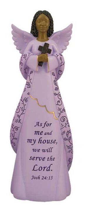 As for me and my house Josh 24:15 African American Figurine