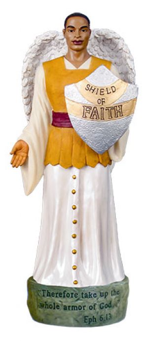 Shield of Faith Armor of the Lord African American Figurine