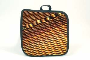 Weavings I Black Art Pot holder