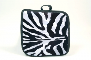 Zebra Print Black Art Pot holder