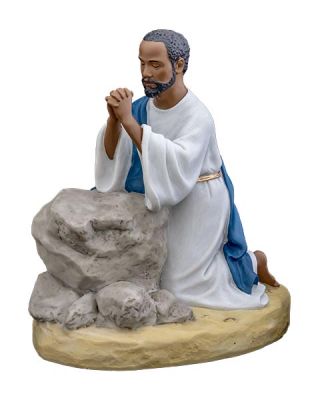 African American Jesus Praying Figurine
