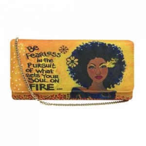 Soul On Fire Afrocentric  Chain Clutch Bag