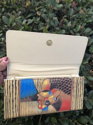 Composite Of A Woman Afrocentric Chain Clutch Bag #2
