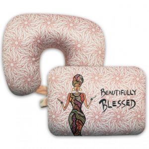 Beautifully Blessed African American Convertible Neck Pillow