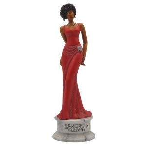 Beautiful Brave And Blessed African American Figurine