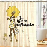 Bee Your Own InspHerAtion Designer Shower Curtain