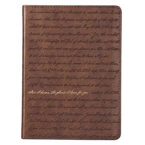 I Know the Plans Brown Faux Leather Journal Jeremiah 29:11