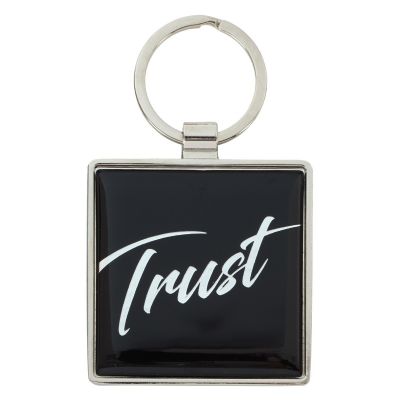 Trust Black Metal Key Ring