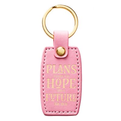 Hope and Future Lux Leather Key Ring