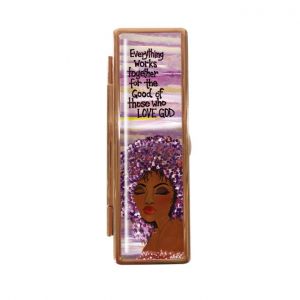 Everything Works Together  Afrocentric Lipstick Mirror Case