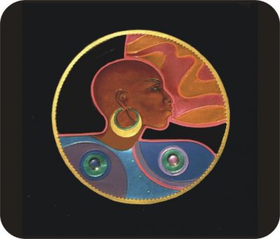 Neysa Black Art Mousepad