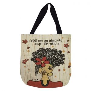 You Are An Inspheration Afrocentric Woven Tote Bag