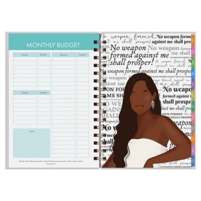 A Women Who Walks With God 2024 Black Art Weekly Planner #2