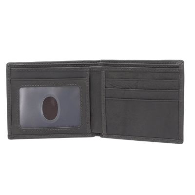 Be Strong in the Lord Charcoal Brown Mens Genuine Leather Wallet #2