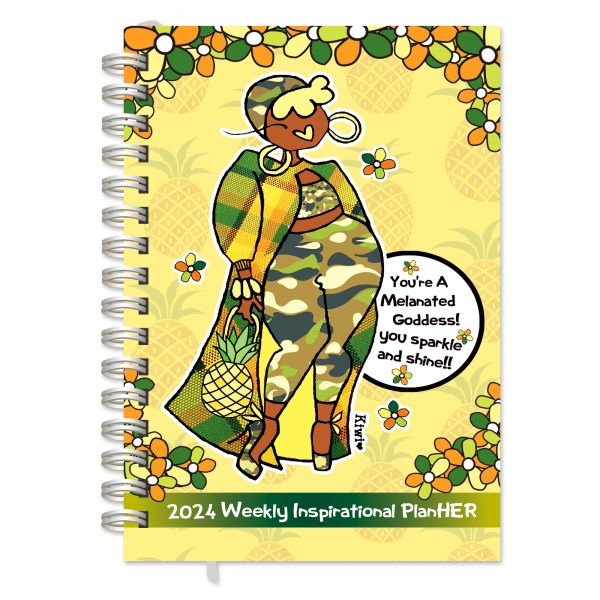 Be Your Own InspHERation 2024 Black Art Inspirational Weekly Planner