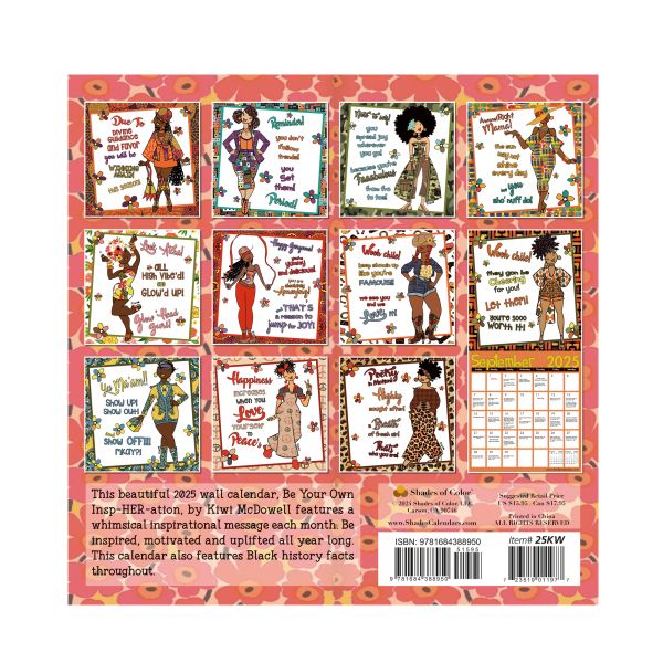 Be Your Own InspHERation 2025 Afrocentric Wall Calendar #2