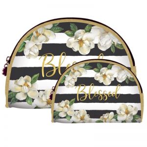 Blessed Magnolia Flowers Cosmetic Bag Set