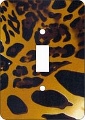 Cheetah Print African American Switch Plate Cover 