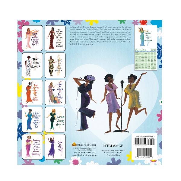 Girlfriends 2025 Afrocentric Wall Calendar #2