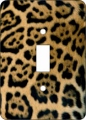 Leopard Print African American Switch Plate Cover 