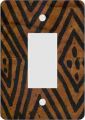 Mudcloth Brown African American  Rocker Switch Plate Cover