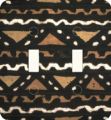 Mudcloth Double Switch Plate Cover