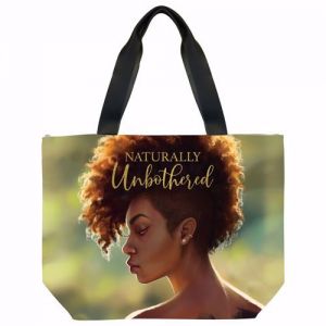 Naturally Unbothered African American Women Canvas Tote Bag
