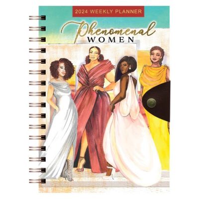 Phenomenal Women 2024 Black Art Weekly Planner