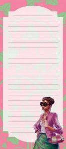 Pink and Green AKA colors Magnetic Notepad