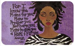For I Know The Plans African American Indoor Floor Mat