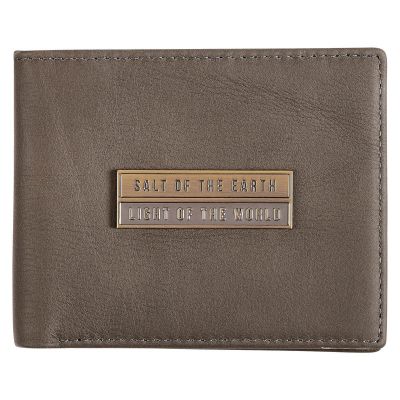 Salt of the Earth Gray Genuine Leather Wallet