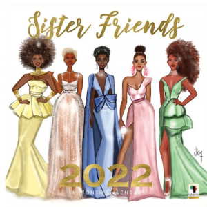 Sister Friends 2022 African American Women Calendar, 12
