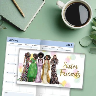 2025 Sister Friends African American Women Checkbook Planner #2