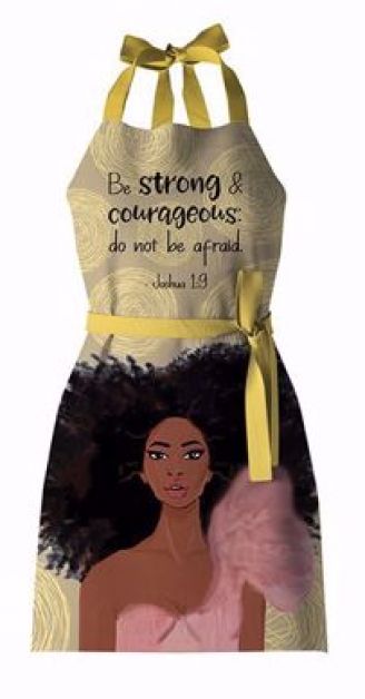 African American Strong Girl Apron