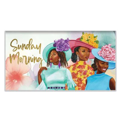 2025 Sunday Morning Black Art Checkbook Planner