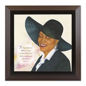 Virtuous Woman Black Psalm 16:11 African American Framed Art