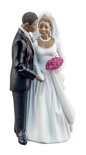 Bride and Groom African American Figurine
